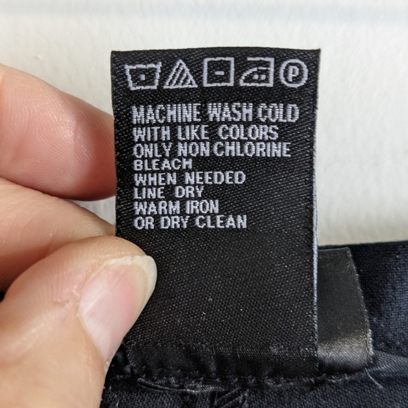 VINTAGE Sigrid Olsen High Waist Crop Pant Black 10 Langenlook - Picture 8 of 12